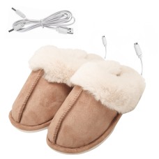 Домашние комнатные тапочки с подогревом A-231 USB  Brown