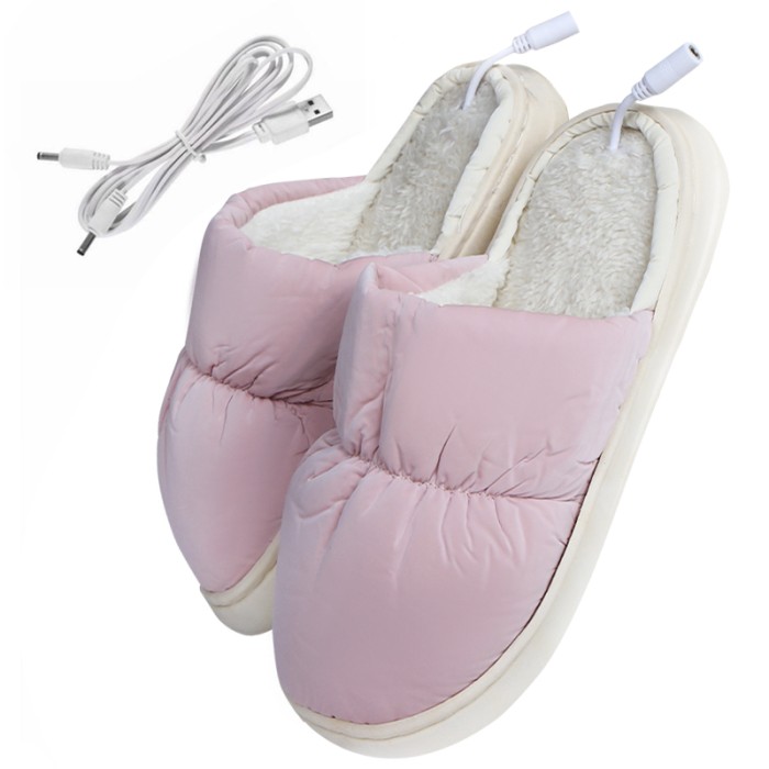 Домашние комнатные тапочки с подогревом A-230 Pink