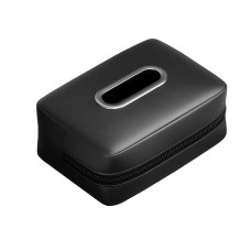 Автомобільний органайзер для серветок 3109 компактний Black, що фіксується ремінцем.