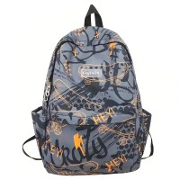 Рюкзак подростковый 8055228 с брелком 20L школьный Orange
