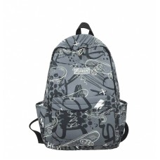 Рюкзак подростковый 8055228 с брелком 20L школьный White