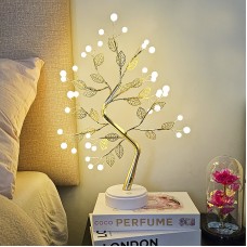 Світильник-нічник Y-2122 настільне Led перлове дерево з пелюстками USB світлодіодний сенсорний 36 LED