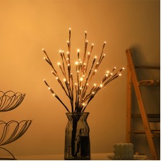 Світлодіодні LED гілки HS-0017 60 світлодіодів декоративне освітлення на батарейках для дому 60 см