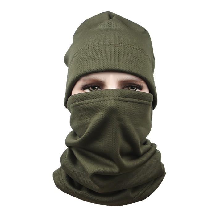 Комплект шапка-баф флисовая JY-139 Green