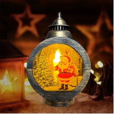 Новорічний декоративний ліхтар 3265985 Дід Мороз різдвяні прикраси для дому Bronze