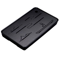 Чабань #40 дошка для чайних церемоній 36,5*23,5*3,5 см бамбуковий прямокутний Black