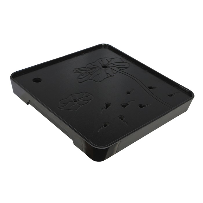 Чабань #41 доска для чайных церемоний 28*28*3,4 см бамбуковый квадратный Black