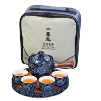 Набір дорожній для чайної церемонії керамічний Blue Lotos