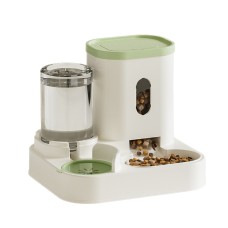 Автоматична годівниця для котів та собак DT2024 з напувалкою Green