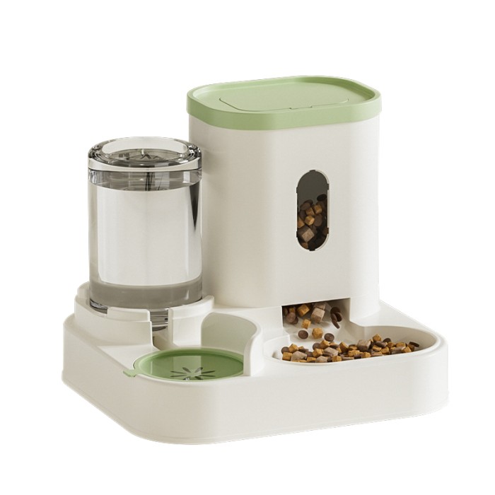 Автоматическая кормушка для кошек и собак DT2024 с поилкой Green