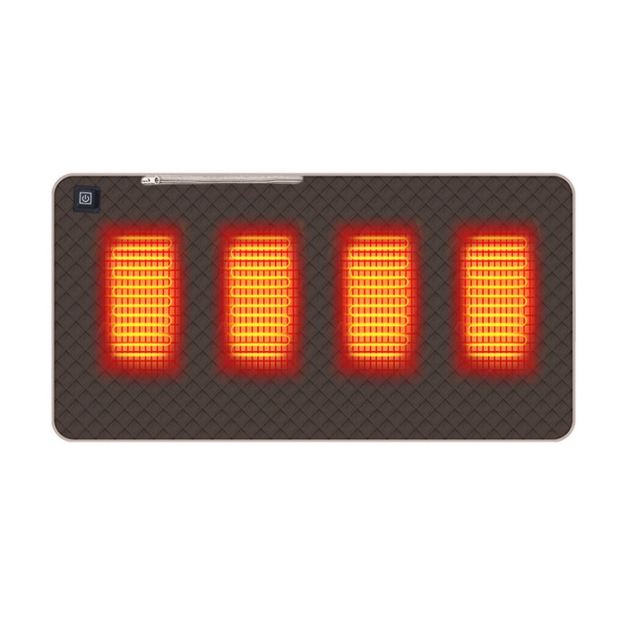 Накидка на кресло с подогревом 702 45*90 см USB Dark Gray-Lesko