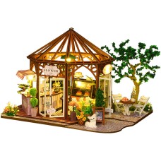 Ляльковий будинок конструктор DIY House ES013-A Flower House Coffee Shop збірний румбокс