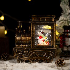 Декоративний підвісний ліхтар новорічний Паравозик 17*8,5*17 см різдвяне прикраса