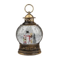 Декоративний ліхтар новорічний 3265982 різдвяні прикраси для дому USB+Батарейки Сніговик