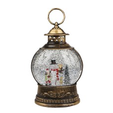 Декоративний ліхтар новорічний 3265982 різдвяні прикраси для дому USB+Батарейки Сніговик