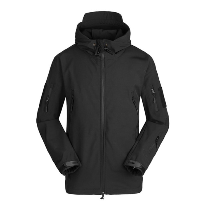 Тактическая куртка Soft Shell A001 Black 4XL