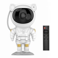 Проектор ночник Астронавт 20210907 звездное небо 8 режимов свечения с пультом дистанционного управления таймером USB White