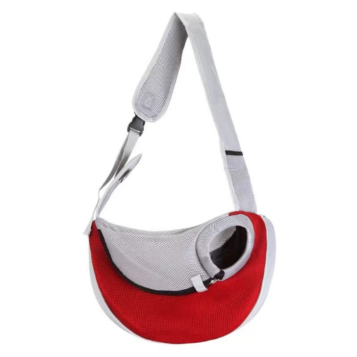 Слинг-переноска для котов и собак SY-2022-1024-93 Red L (47*14*29 см)