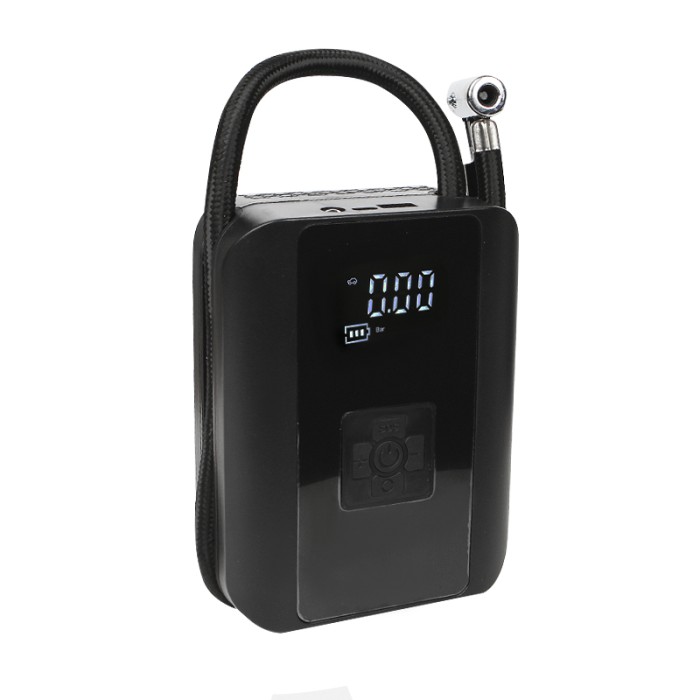 Портативный автомобильный компрессор HELLOLEIBOO CQB-006 беспроводной с дисплеем
