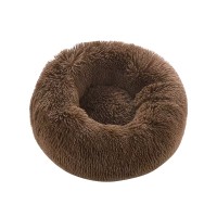 Лежак пуфик для котов собак круглый 552201 S Brown