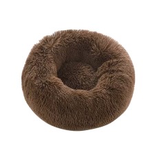 Лежак пуфик для котов собак круглый 552201 S Brown