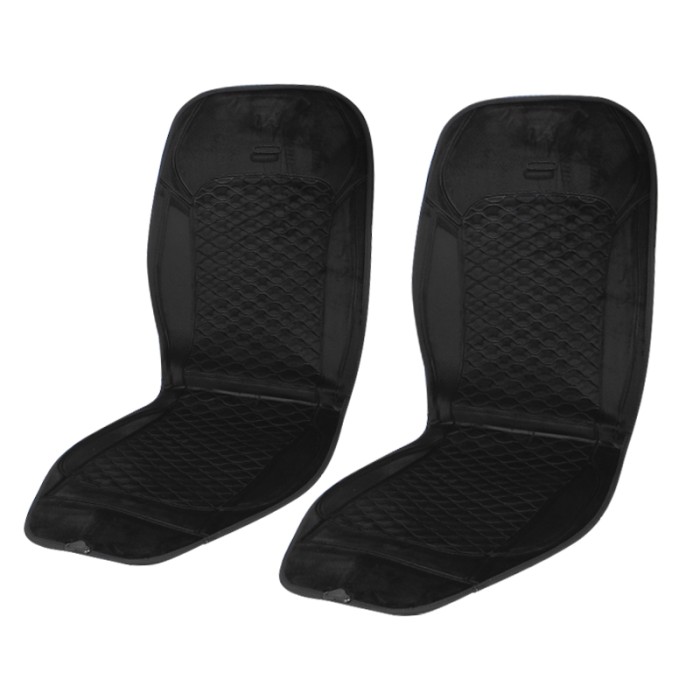 Накидка двойное сиденье HELLOLEIBOO 02 с подогревом от прикуривателя 12 В Black