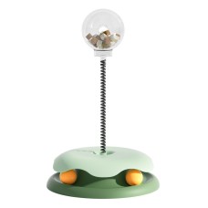 Інтерактивна іграшка-годівниця для котів та кішок DT992 дражнилка з дозатором ласощів м'ячі Green