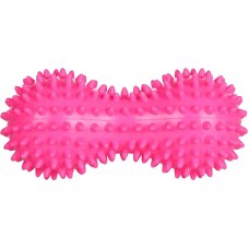 М'яч для масажу подвійний арахіс із шипами Dobetters PVC P3 14*6.5 см Pink