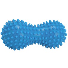 М'яч для масажу подвійний арахіс із шипами Dobetters PVC P3 14*6.5 см Blue