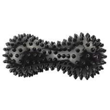 М'яч для масажу подвійний арахіс із шипами Dobetters PVC P3 14*6.5 см Black