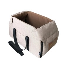 Переноска для животных S62 Beige автокресло для собаки кота на подлокотник портативное Small