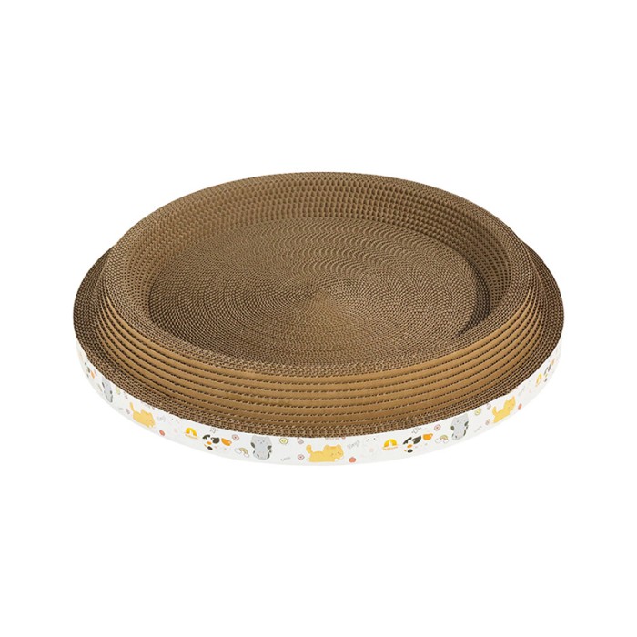 Круглая когтеточка лежак для кота Taotaopets 047712 44*44*7 см