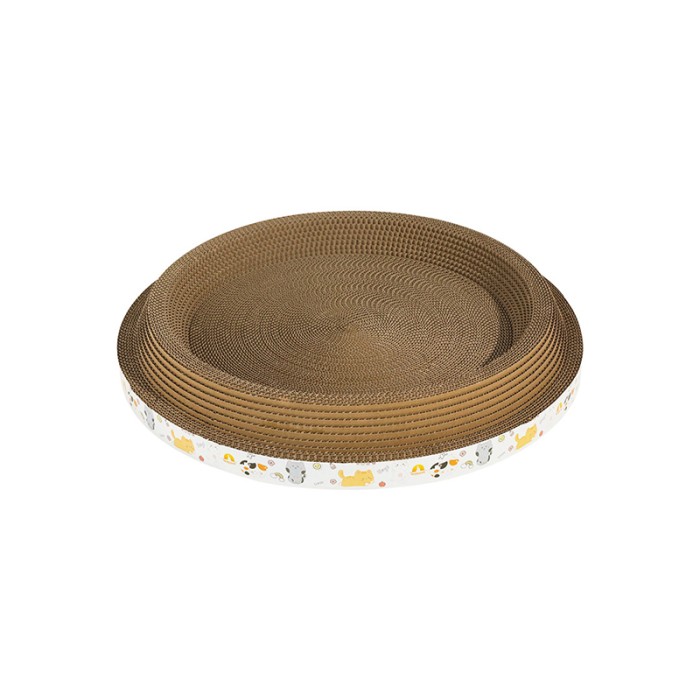 Круглая когтеточка лежак для кота Taotaopets 047712 39*39*7 см