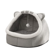 Лежак для домашних животных Taotaopets 587701 домик с игрушкой  Cat Gray M