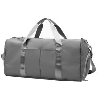 Спортивная сумка 1890 для активного отдыха и занятий спортом с отделом для обуви и отделом для мокрых вещей водонепроницаемая Gray