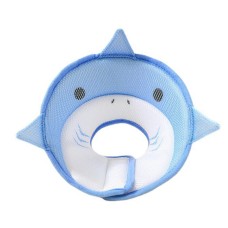 Мягкий воротник-подушка для кошек DT-613 послеоперационный защитный от вылизывания M Blue Shark