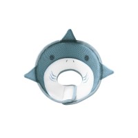 Мягкий воротник-подушка для кошек DT-613 послеоперационный защитный от вылизывания XS Gray Shark