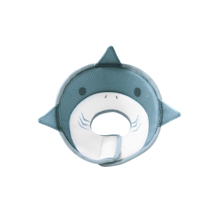 Мягкий воротник-подушка для кошек DT-613 послеоперационный защитный от вылизывания XS Gray Shark