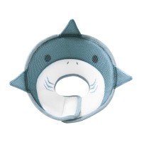 Мягкий воротник-подушка для кошек DT-613 послеоперационный защитный от вылизывания M Gray Shark