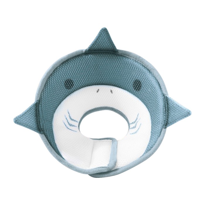 Мягкий воротник-подушка для кошек DT-613 послеоперационный защитный от вылизывания M Gray Shark