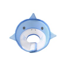 Мягкий воротник-подушка для кошек DT-613 послеоперационный защитный от вылизывания XS Blue Shark