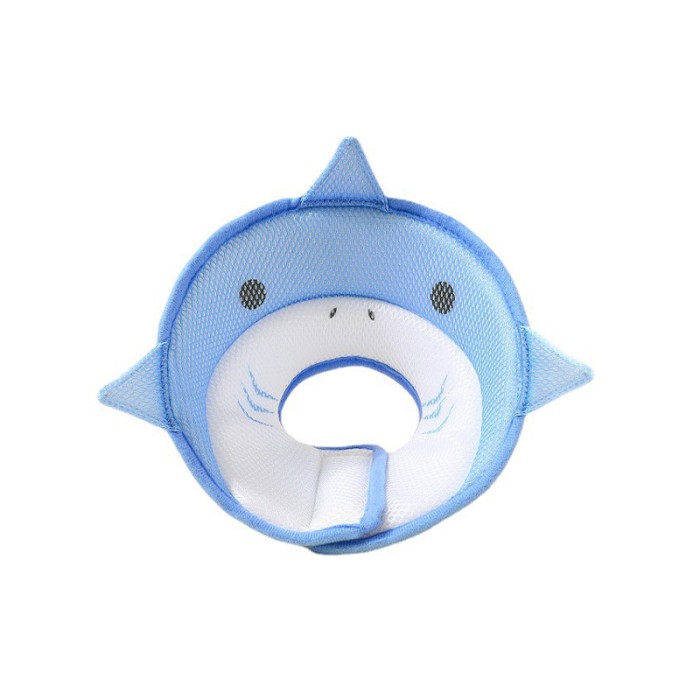 Мягкий воротник-подушка для кошек DT-613 послеоперационный защитный от вылизывания XS Blue Shark