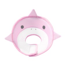 Мягкий воротник-подушка для кошек DT-613 послеоперационный защитный от вылизывания M Pink Shark