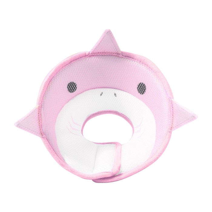 Мягкий воротник-подушка для кошек DT-613 послеоперационный защитный от вылизывания M Pink Shark