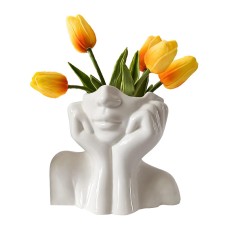 Ваза для квітів Леді керамічна 14*11.5*7 см