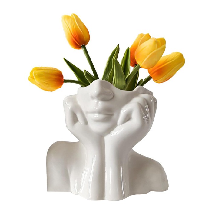 Ваза для цветов Леди керамическа 14*11.5*7 см