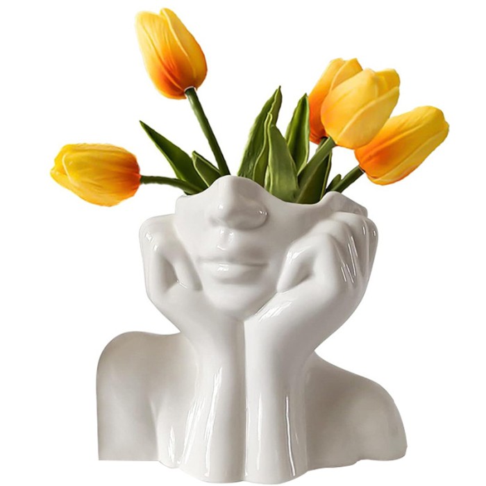 Ваза для цветов Леди керамическа 18*15*9 см