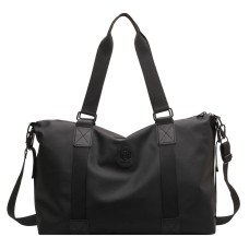 Сумка дорожня 66 спортивна з кишенею зовні з регульованим плечовим ременем Black