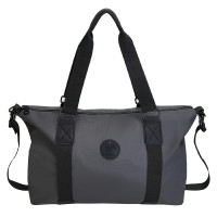 Сумка дорожня 66 спортивна з кишенею зовні з регульованим плечовим ременем Gray