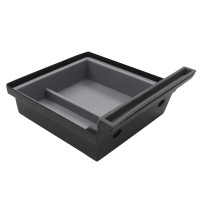 Автомобільний органайзер центральної консолі Tesla Model 3 (TSL23021410) на 2 відділення пластиковий Black + Gray